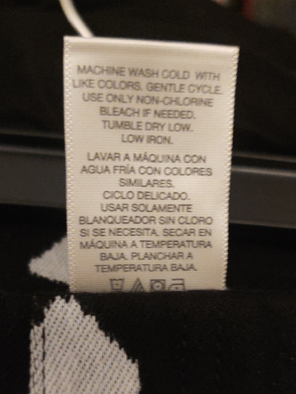 Terra & Sky Black Capri Jeans with White Diamond Print- Size 3X - Picture 3 of 6